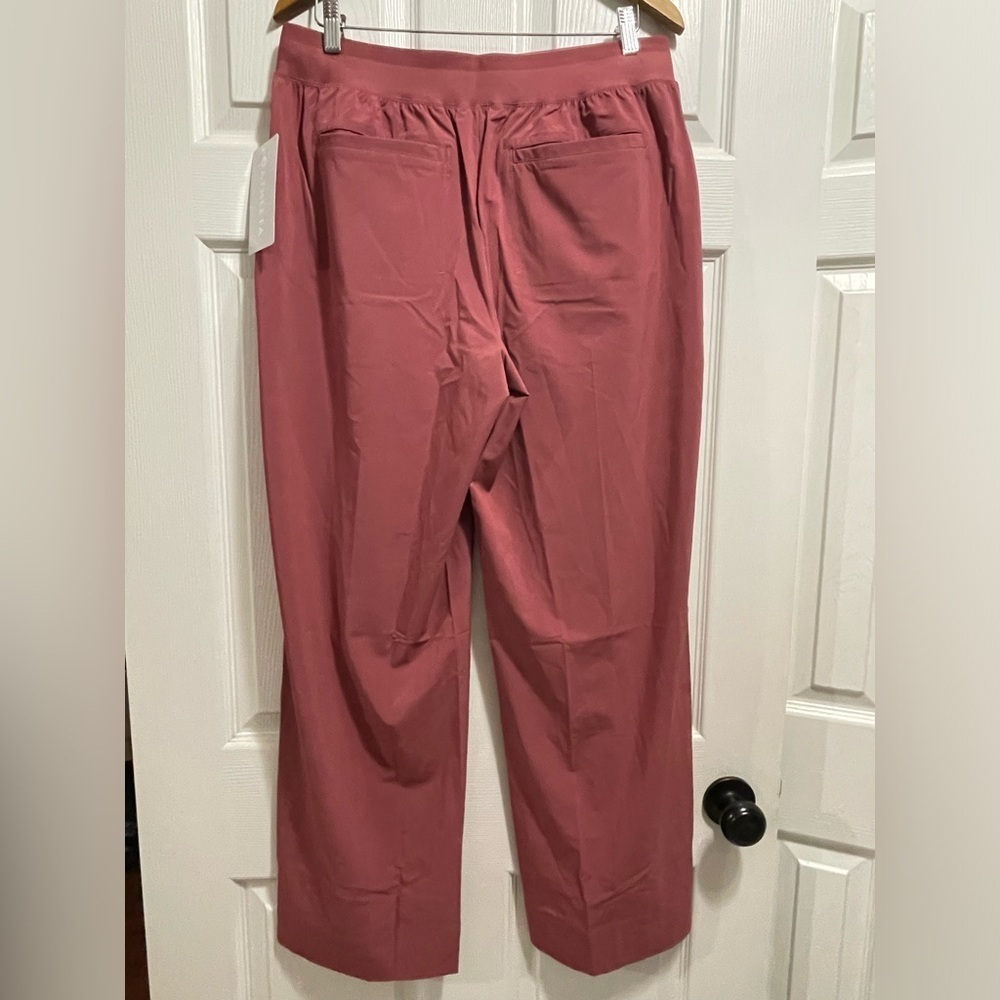 NWT ATHLETA Brooklyn Heights New Wide Leg Trousers Pants High Rise Size 12 - Picture 7 of 9